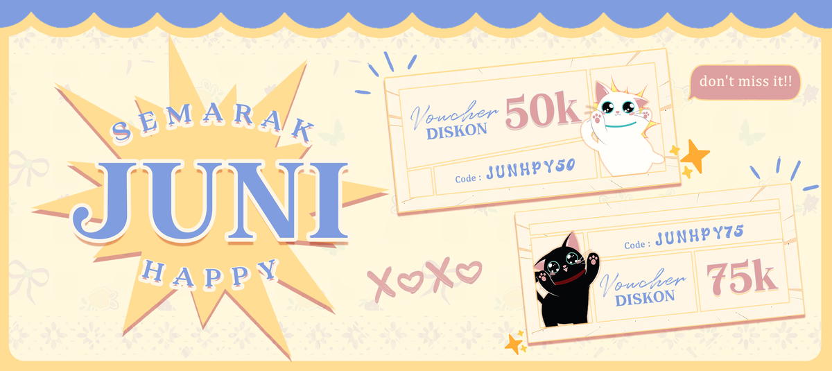 Banner berisi promo di bulan Juni