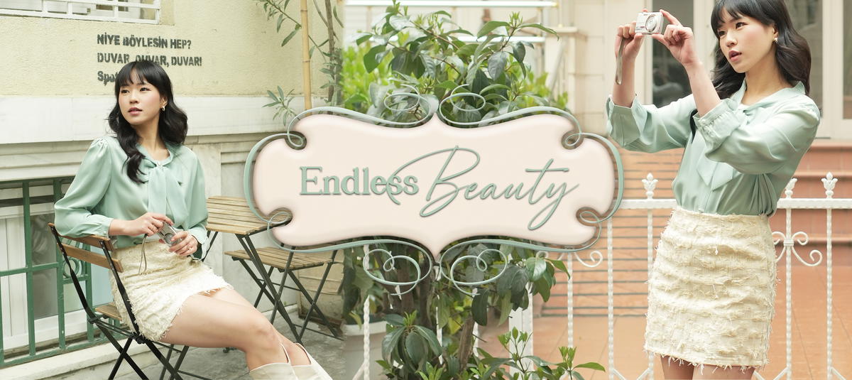 Banner berisi foto wanita memakai outfit elegant